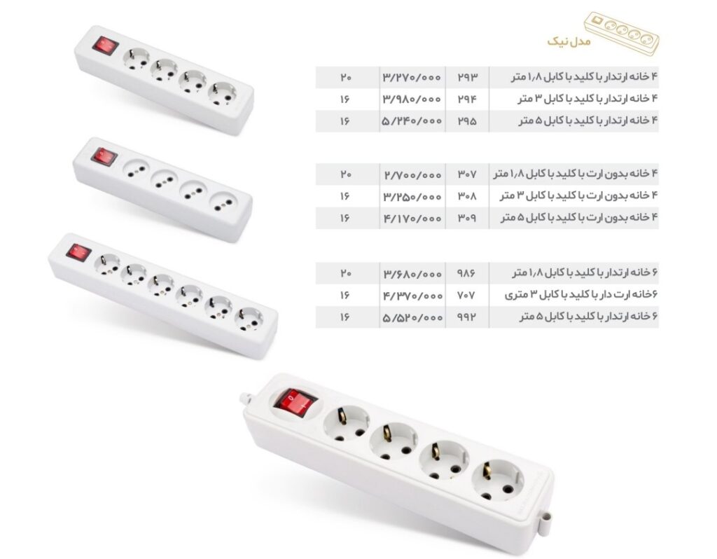 لیست قیمت پارت الکتریک